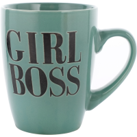 

Кружка "GIRL BOSS"(керам)320мл(мята)