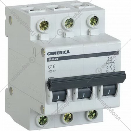 Автоматический выключатель «Generica» MVA25-3-063-C