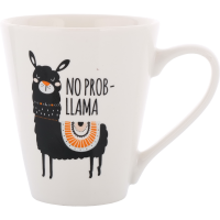 

Кружка"LAMA"(фарфор)320мл(черн.лама)
