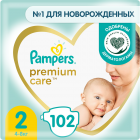 Подгузники «Pampers» Premium Care Размер 2, 4-8 кг, 102 шти