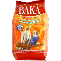 

Корм д/попугаев "ВАКА"(д/мел.ср,вол)500г