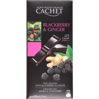 

Шок"CACHET"57% какао(ежевик-имбирь),100г