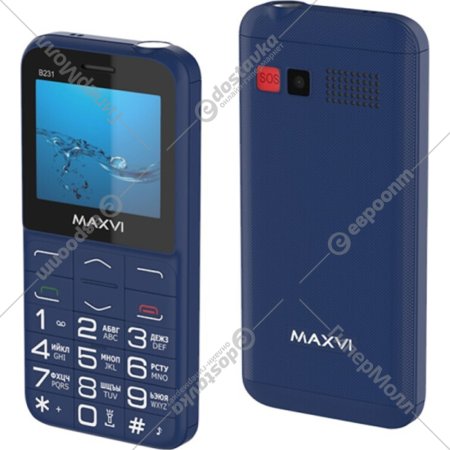 Мобильный телефон «Maxvi» B231, синий