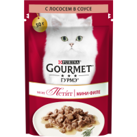 

Корм "GOURMET MON PETIT" (лосось) 50г