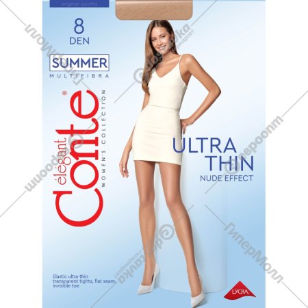 Колготки женские «Conte Elegant» Summer, 8 den, natural, размер 2