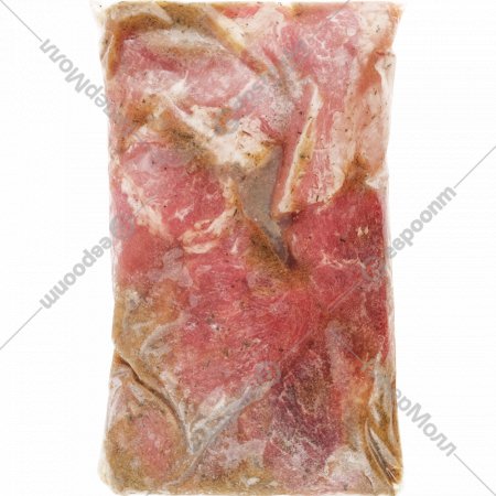 Шашлык из мяса свинины «Мясное удовольствие» замороженный, 1 кг, фасовка 1.5 кг