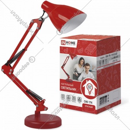 Настольная лампа «In Home» СНО 17К 60Вт E27 230В, красный