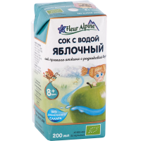 

Сок"FLEUR ALPINE"(с род.вод яблоко)0.2л