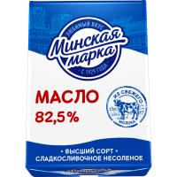 

Масло "МИНСКАЯ МАРКА"(сл/сл) 82,5%, 180г