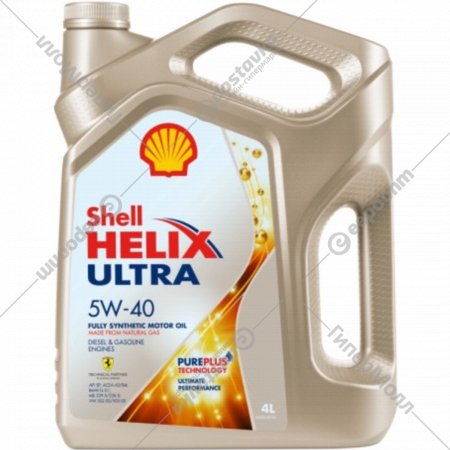 Моторное масло «Shell» Helix Ultra 5W-40, 550055905, 4 л