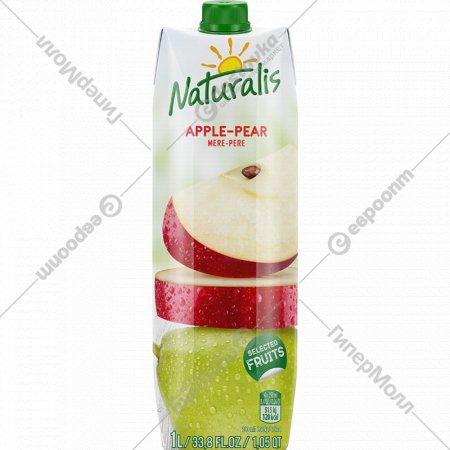 Нектар «Naturalist» с мякотью яблочно-грушевый, 1 л