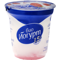

Йогурт (биф.бак.земляника,п/ст)1.5% 150г
