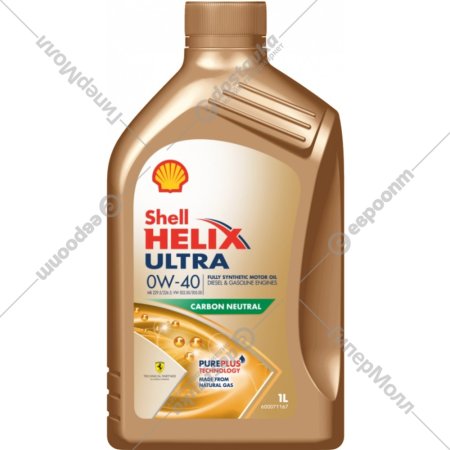 Моторное масло «Shell» Helix Ultra 0W-40, 550065926, 1 л