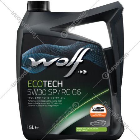 Масло моторное «Wolf» EcoTech 5W-30 SP/RC D1-3, 16175/4, 4 л