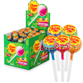 Ка­ра­мель ле­ден­цо­вая «Chupa Chups» ас­сор­ти фрук­то­вых вкусов, 12 г