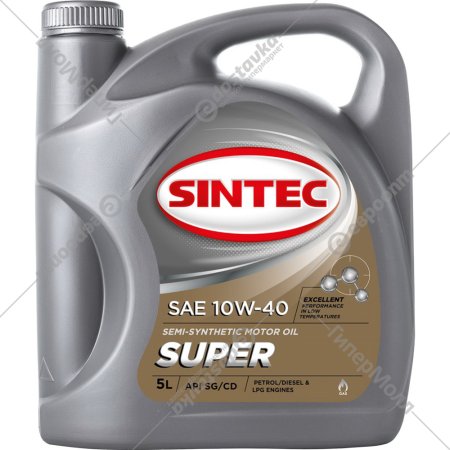 Моторное масло «Sintec» Супер SAE 10W-40, API SG/CD, 801894, 4 л