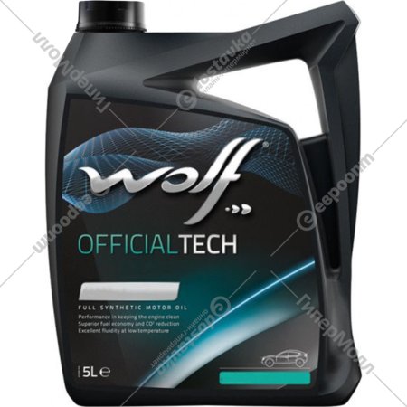 Масло трансмиссионное «Wolf» OfficialTech ATF 9G, 3017/5, 5 л