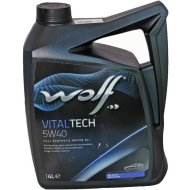 Масло моторное «Wolf» VitalTech, 16116/4, 5W-40, 4 л