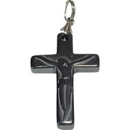 Нательный крестик «Гематит №2» 41028