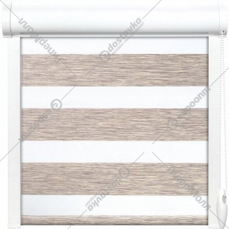 Рулонная штора «АС Март» Вудэн, 014.13, бежево-серый, 43х160 см