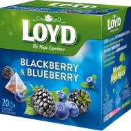 Чайный на­пи­ток «Loyd» Ежевика и черника, в пирамидках 20х2 г