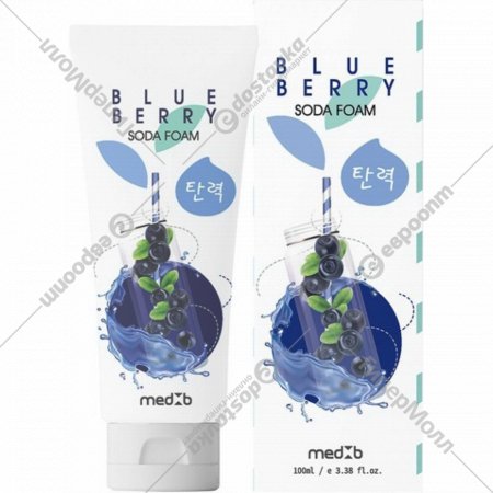 Мягкая пенка для умывания «Med:B» Blueberry Soda Foam, с экстрактом черники, 100 мл