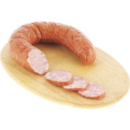 Колбаса варено-копченая «Охотничья» из мяса птицы, высшего сорта, 1 кг, фасовка 0.4 - 0.5 кг