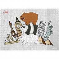 Пазл «Miniso» We Bare Bears, Достопримечательности, 2010033712106, 1000 шт