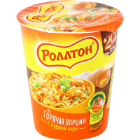 

Лапша с курицей Карри "РОЛЛТОН" 70 г