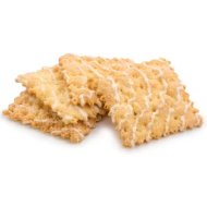 Печенье Русские лакомства карамельное в белом декоре, 1 кг, фасовка 0.4&nbsp;-&nbsp;0.5 кг