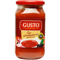 

Соус "GUSTO" Краснод фирменн (ст/б)485г