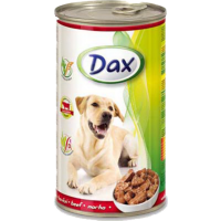 

Корм для собак"DAX"кусоч.с говяд. 1.24кг