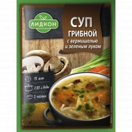 Суп для варки «Лидкон» грибной с вермишелью и зеленым луком, 70 г