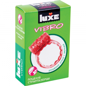 Виб­ро­коль­цо «Luxe» Vibro. По­це­луй стрип­ти­зер­ши, 141051