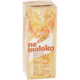 На­пи­ток ов­ся­ный «Nemoloko» фрук­то­вый «Эк­зо­ти­к» 200 мл