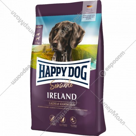 Корм для собак «Happy Dog» Ireland, кролик/лосось, 3537, 4 кг
