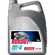 Тормозная жидкость «ROSDOT» 4, 430101905, полиэтиленовая канистра, 5 кг