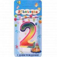 Свеча для торта «Bibabosha» цифра № 2