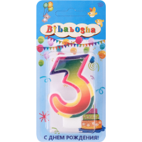 

Свеча цифра"3"(П15175-3)