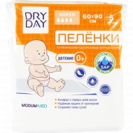 Пеленки гигиенические «DryDay» детские, одноразовые, 60х90 см, 5 шт