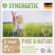 Подгузники «Synergetic» Pure&Nature Midi, 49 шт