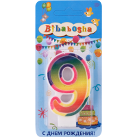 

Свеча цифра"9"(П15175-9)