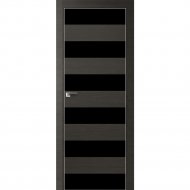 Дверь «ProfilDoors» 8Z Грей кроскут/Черный лак, 200х80 см