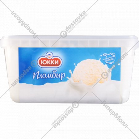 Мороженое «Юкки» Мега, пломбир с ароматом ванили, 1 кг