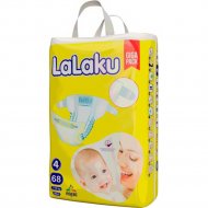 Подгузники детские «LaLaKu» размер Maxi 4, 7-18 кг, 68 шт