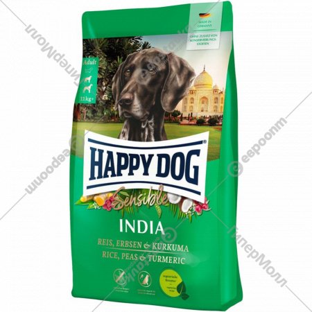 Корм для собак «Happy Dog» India, рис/горох/куркума, 60961, 10 кг