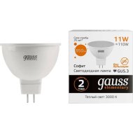Лампа «Gauss» Elementary MR16 11W 850lm 3000К GU5.3 LED, 13511