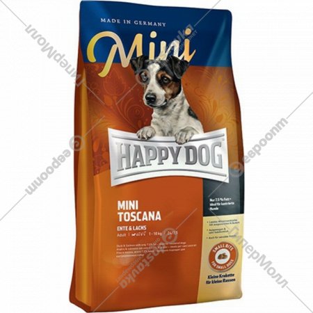 Корм для собак «Happy Dog» Mini Toscana, утка, 60325, 1 кг