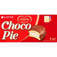 Печенье Lotte choco pie, глазированное, 168 г