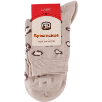 

Носки жен(14С1100,999,р.23-25)беж.леоп.